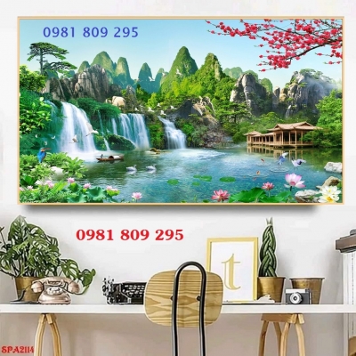 Gạch 3d tranh gạch men phòng khách  HP888