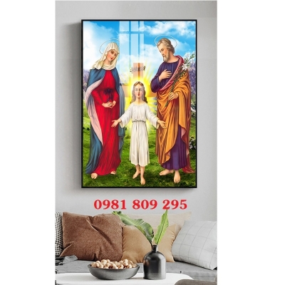 Tranh gạch gia đình công giáo H973