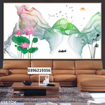 Tranh cá chép đẹp 3D trang trí