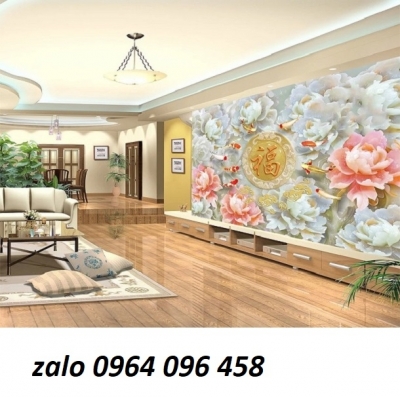Tranh gạch 3d phong thủy phòng khách - JCX333