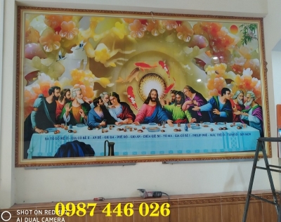 Tranh gạch công giáo bữa tiệc ly