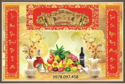 Tranh phòng thờ- tranh gạch men