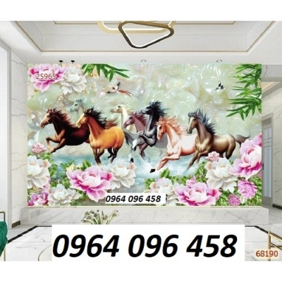 Tranh gạch mã đáo thành công - gạch tranh 3d ốp tường - KMN7