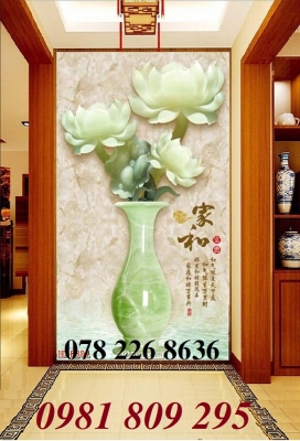 Tranh gạch men - gạch tranh bình hoa ngọc