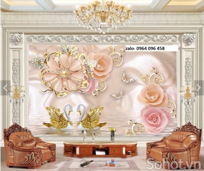 Tranh gạch 3d sứ ngọc - NXC31