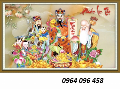 Tranh gạch 3d ốp tường thần tài - 199CV