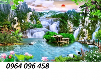 tranh phong cảnh - gạch tranh 3d - VV66