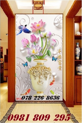 Tranh gạch bình hoa mới nhất