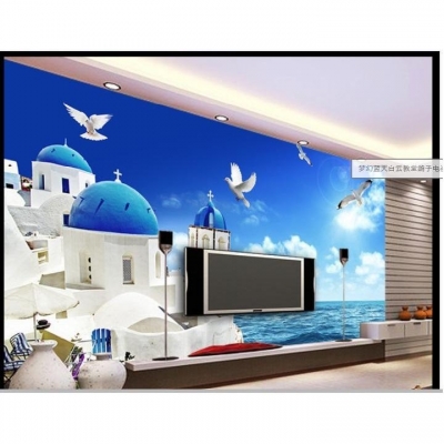 Tranh gạch 3D bãi biển đẹp