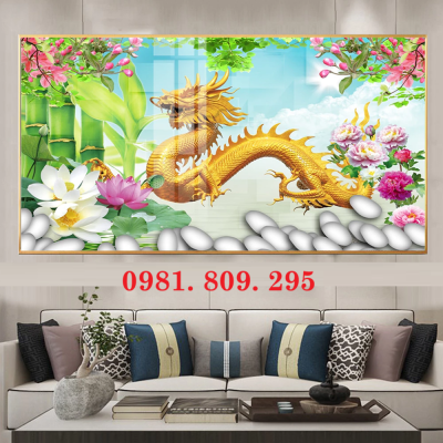 Tranh gạch , gạch ốp tường trang trí rồng phượng