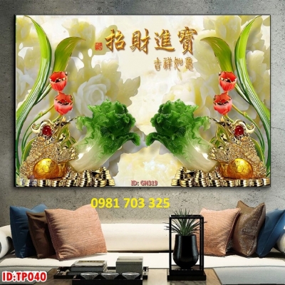 tranh sứ ngọc, gạch tranh 3D trang trí