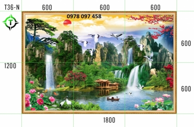 Tranh phong cảnh - tranh gạch