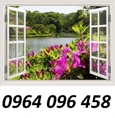 tranh gạch 3d cửa sổ - SL99