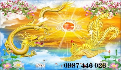 Gạch tranh rồng phụng HP9283