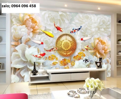 Tranh gạch 3d hoa sứ ngọc - XVC777