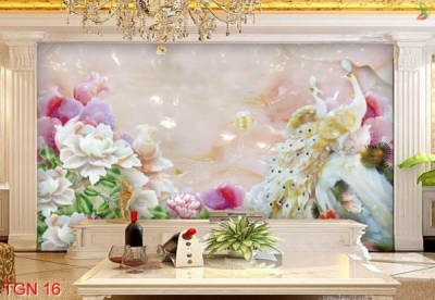 Tranh gạch 3d chim công - CX433