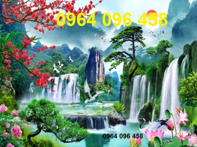 Tranh gạch 3d phong thủy mệnh mộc - HNMM94