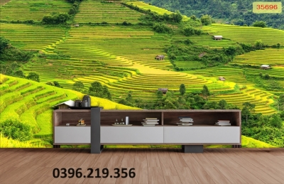 Gạch tranh đẹp 3d rộng bậc thang
