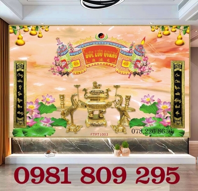 Gạch tranh ban thờ , gạch ốp tường