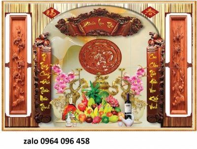 Tranh gạch 3d phòng thờ - 43XCV