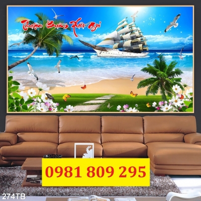 Gạch 3d thuyền , gạch 3d ốp tường phòng khách