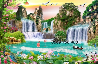 Tranh gạch 3d - tranh phong cảnh