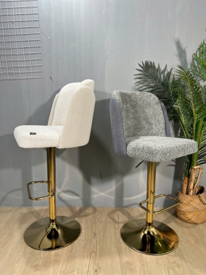 Ghế quầy bar bọc vải Chinille