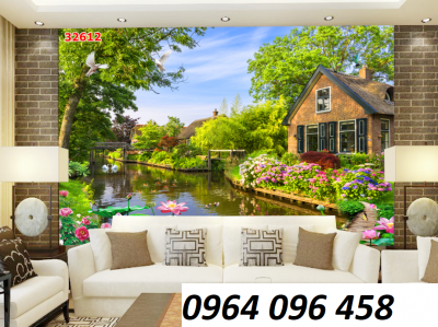 Tranh gạch cảnh đồng quê - SCBBV5