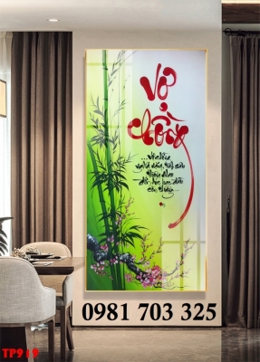 Tranh gạch 3D thư pháp