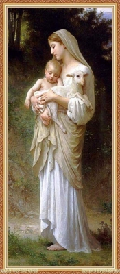 Tranh gạch 3d ốp tường tranh thiên chúa - MN987