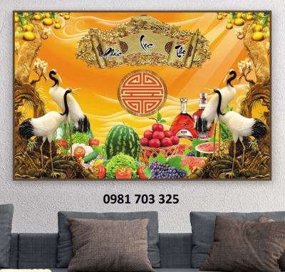 Gạch tranh phòng thờ-gạch ốp tường