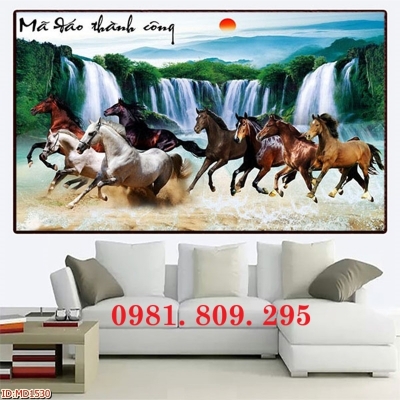 Tranh gạch ngựa ốp phòng khách
