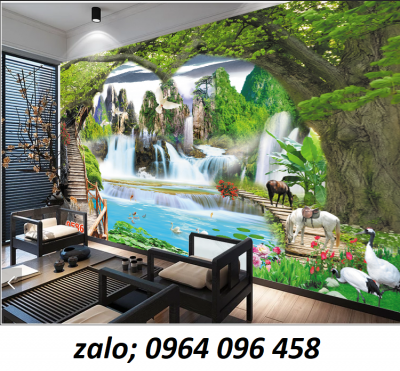 tranh cảnh đồng quê 3d - tranh gạch 3d ốp tường - CDCX444
