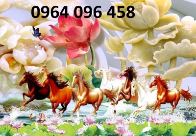 Tranh gạch phong thủy mã đáo thành công 3d - LSXC0433