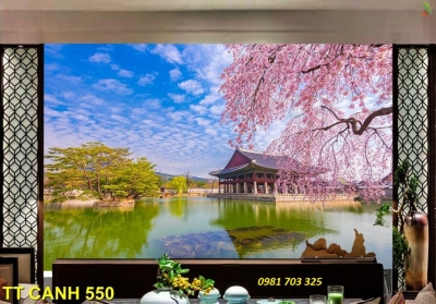 Tranh phong cảnh- gạch tranh 3D