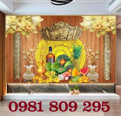 Gạch tranh ban thờ , gạch ốp tường