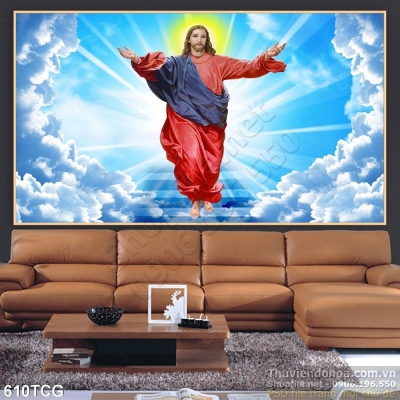 Gạch tranh công giáo 3d