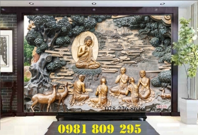 Tranh Phật giáo - gạch tranh 3d