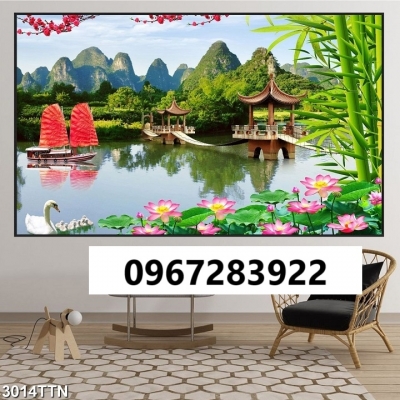 Tranh gạch trang trí đẹp phong cảnh