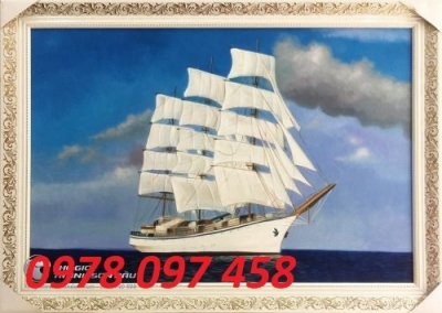Tranh gạch thuận buồm xuôi gió