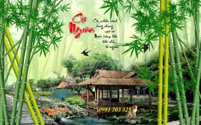 Gạch tranh 3D ốp tường