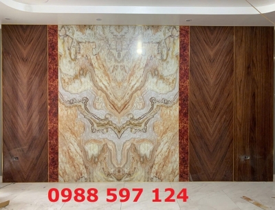 Tấm ốp tường than tre vân đá
