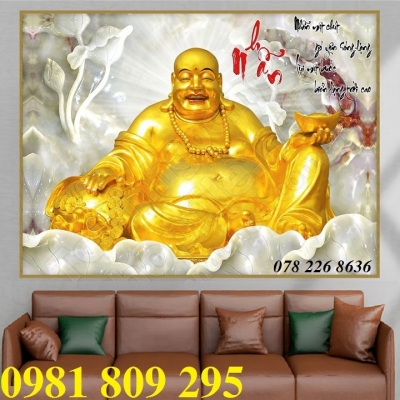 Tranh gạch 3d phật di lặc - ANH9