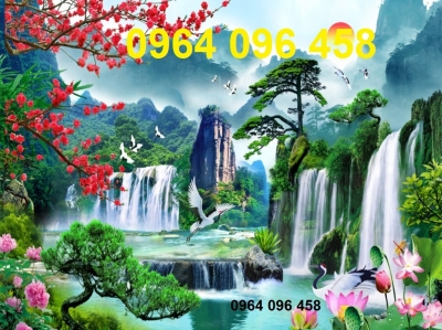 Tranh gạch men 3d phong cảnh đồng quê TFCX3