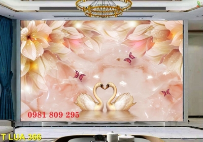 Tranh gạch ốp tường trang trí hoa sen