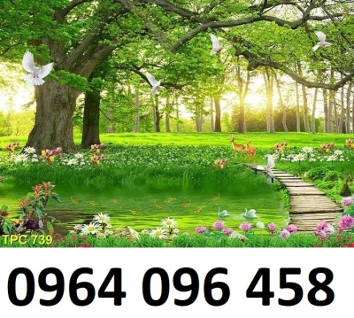 Tranh gạch 3d phong cảnh đồng quê - CBVV8