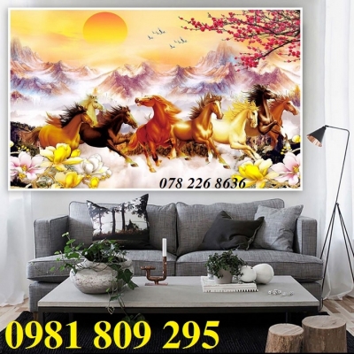 Tranh ngựa - gạch tranh 3d mã đáo thành công FGD6