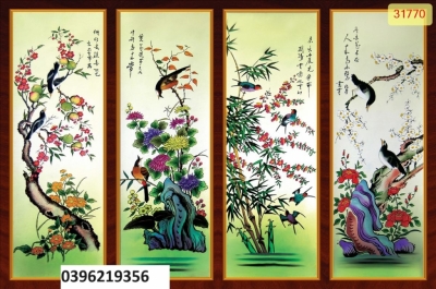 Gạch tứ quý 3D đẹp