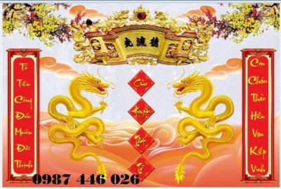 Tranh gạch ban thờ