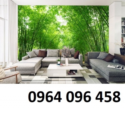 Tranh gạch 3d ốp tường phong cảnh tre trúc - 699NBV